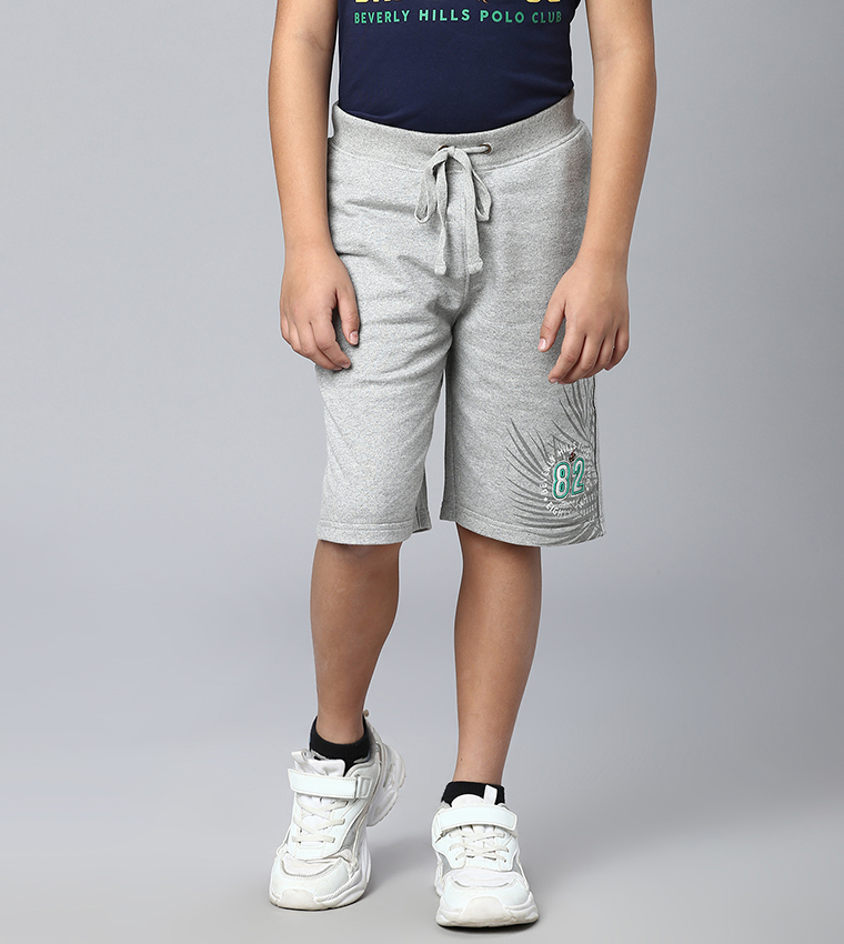 Buy Beverly Hills Polo Club Summer Of 82 Palms Shorts In Grey 6thStreet Kuwait