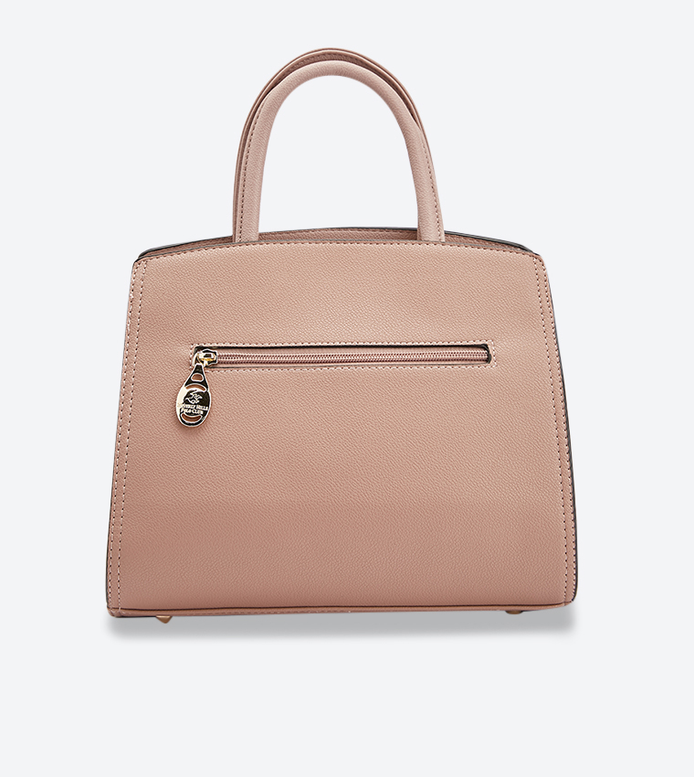 Logo Detail Adjustable Strap Satchel Bag