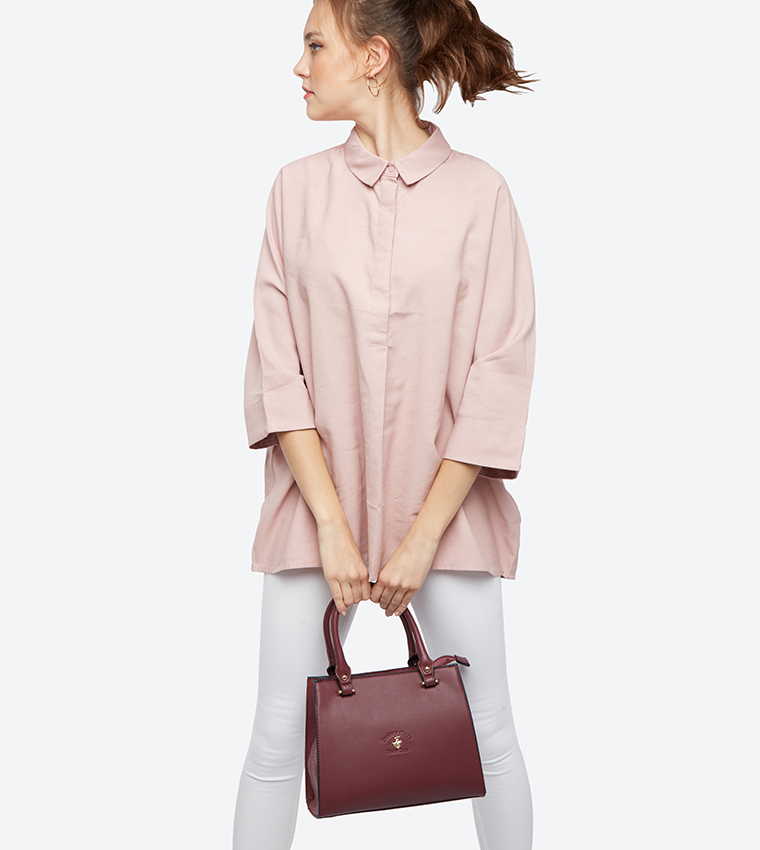 Beverly Hills Polo Club  Tote Bags - Maroon Totes