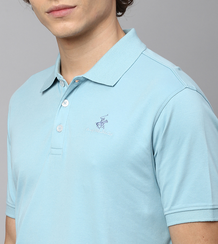 Logo Embroidered Short Sleeves Polo T-Shirt