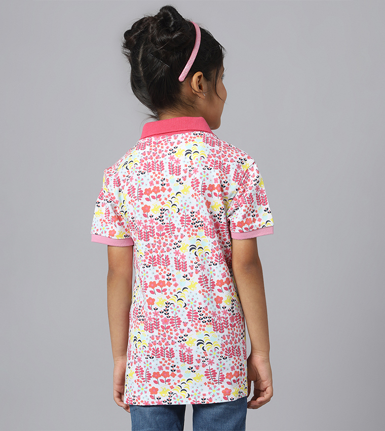 Printed Short Sleeves Polo T-Shirt