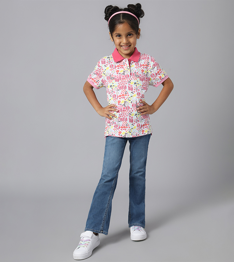 Printed Short Sleeves Polo T-Shirt