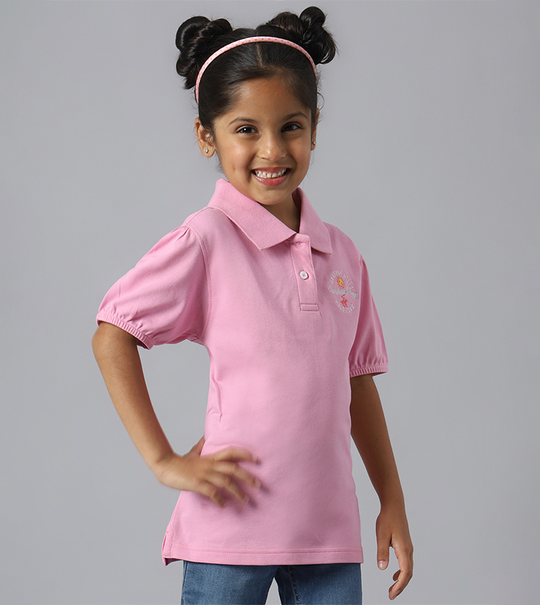 Embroidered Short Sleeves Polo T-Shirt