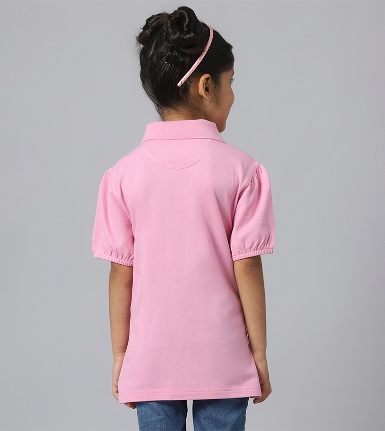 Embroidered Short Sleeves Polo T-Shirt