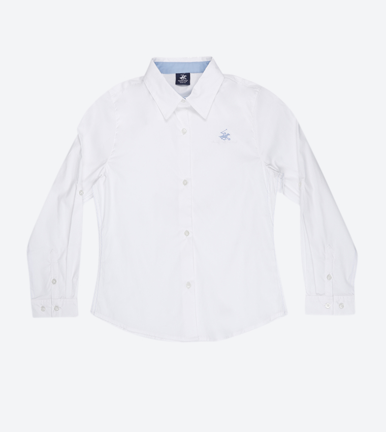 Classic Collar Long Sleeve Shirt - Blue BP G3117