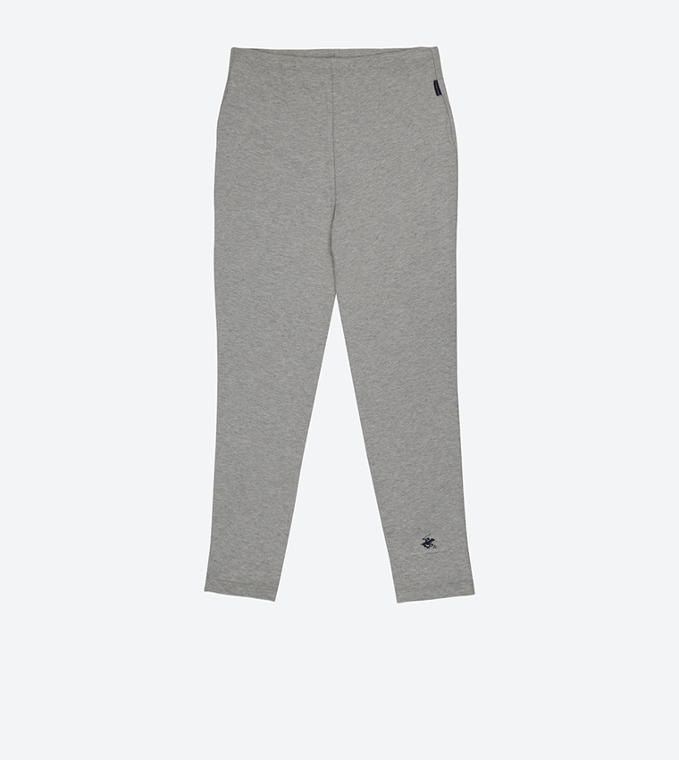 Heather Effect Knit Pants - Grey BP-G6425
