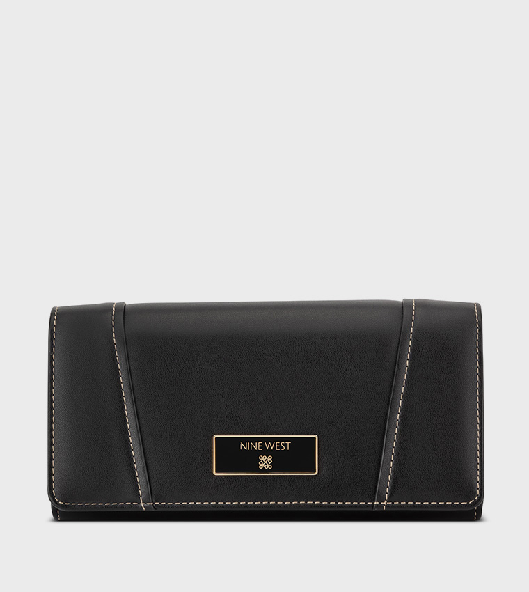 Color Block Clutch with Sling