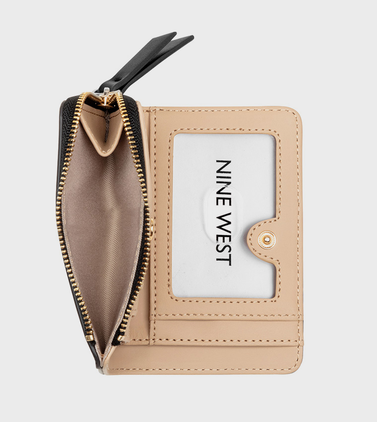 Logo Detail Zippered Wallet