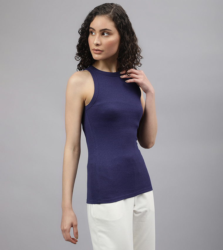 Solid Sleeveless Tank Top