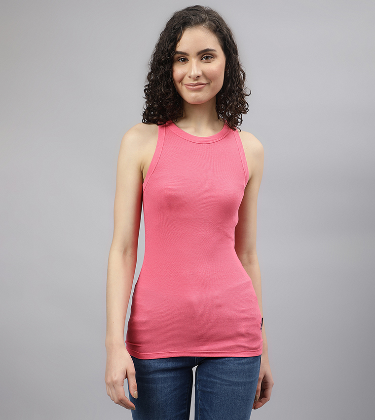 Solid Sleeveless Tank Top