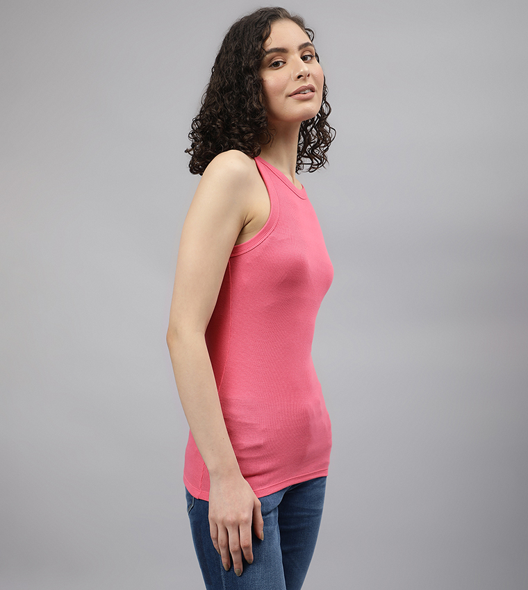 Solid Sleeveless Tank Top