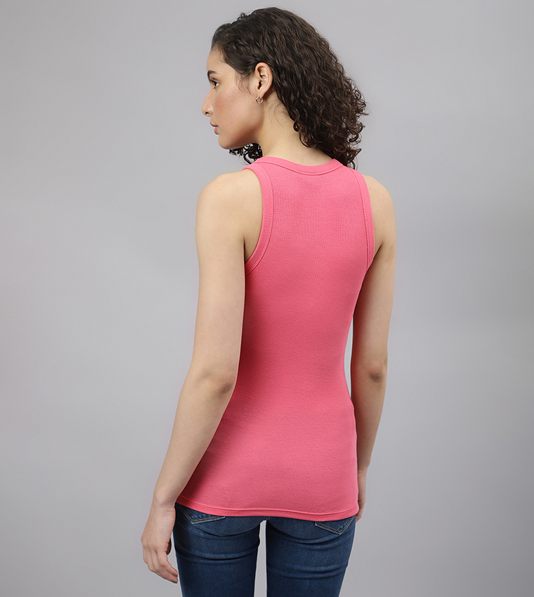 Solid Sleeveless Tank Top