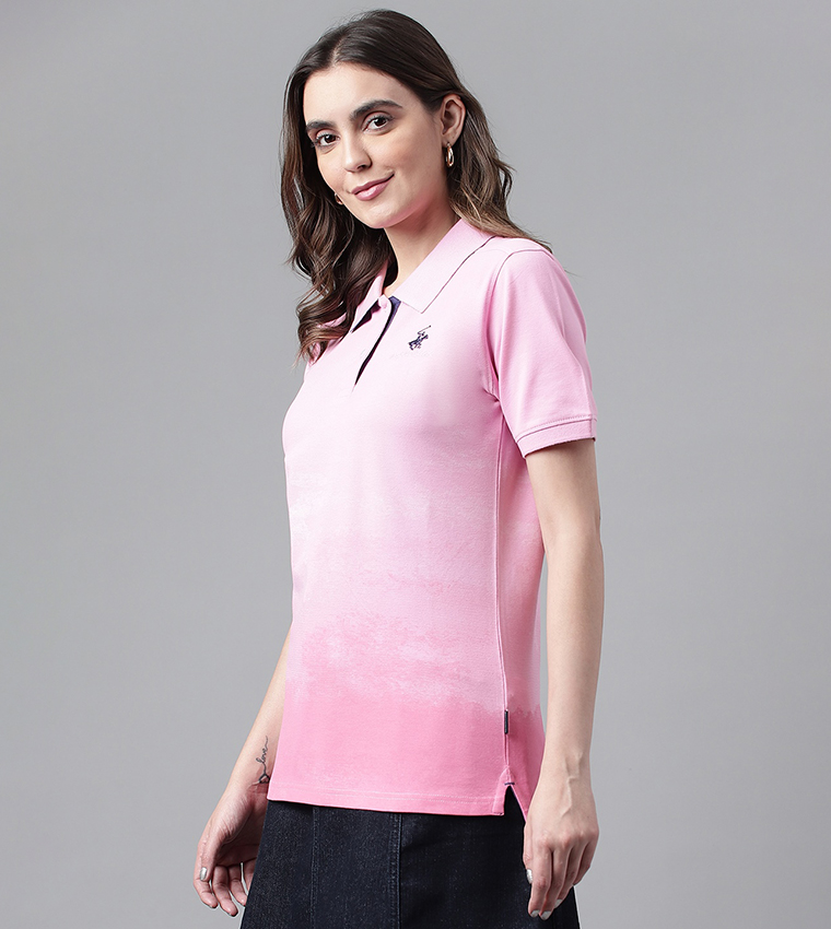 Logo Embroidered Short Sleeves Polo T-Shirt
