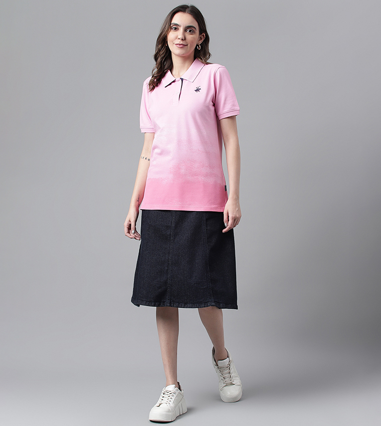 Logo Embroidered Short Sleeves Polo T-Shirt
