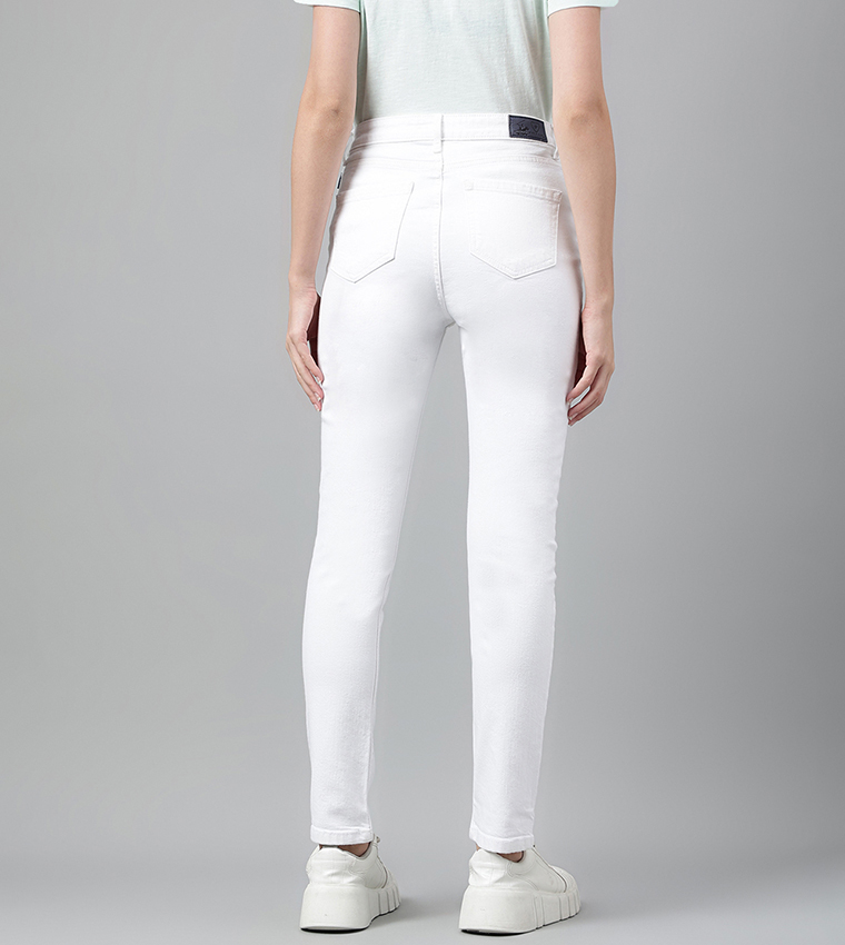 Solid Skinny Fit Jeans