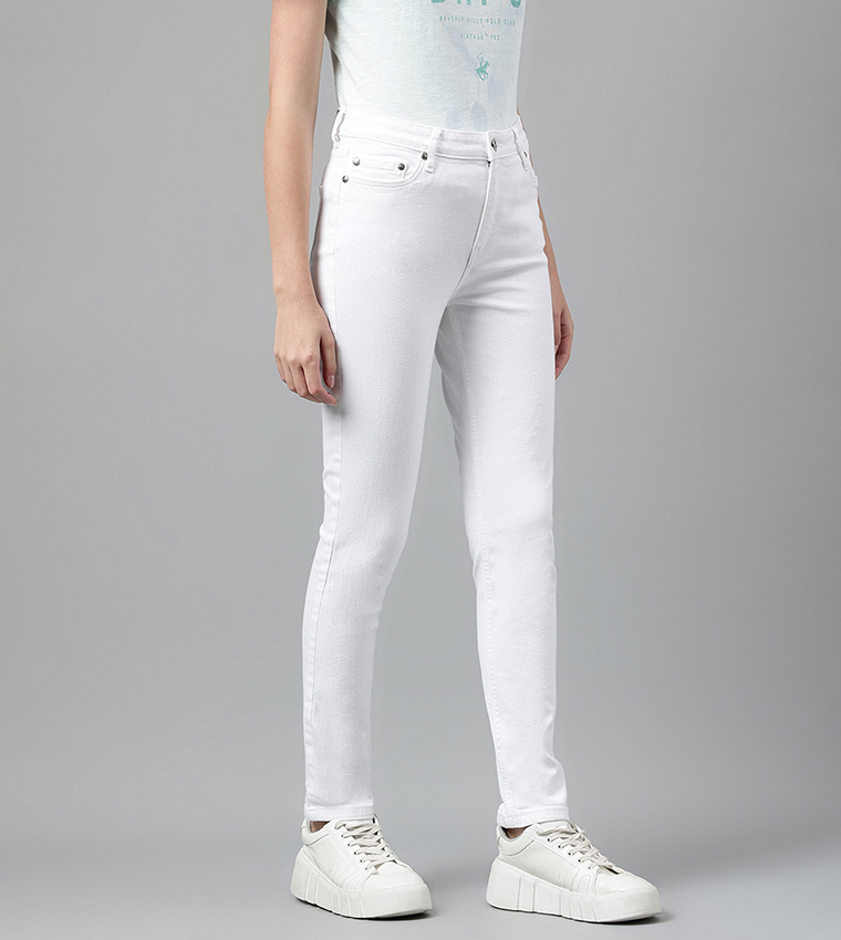 Solid Skinny Fit Jeans