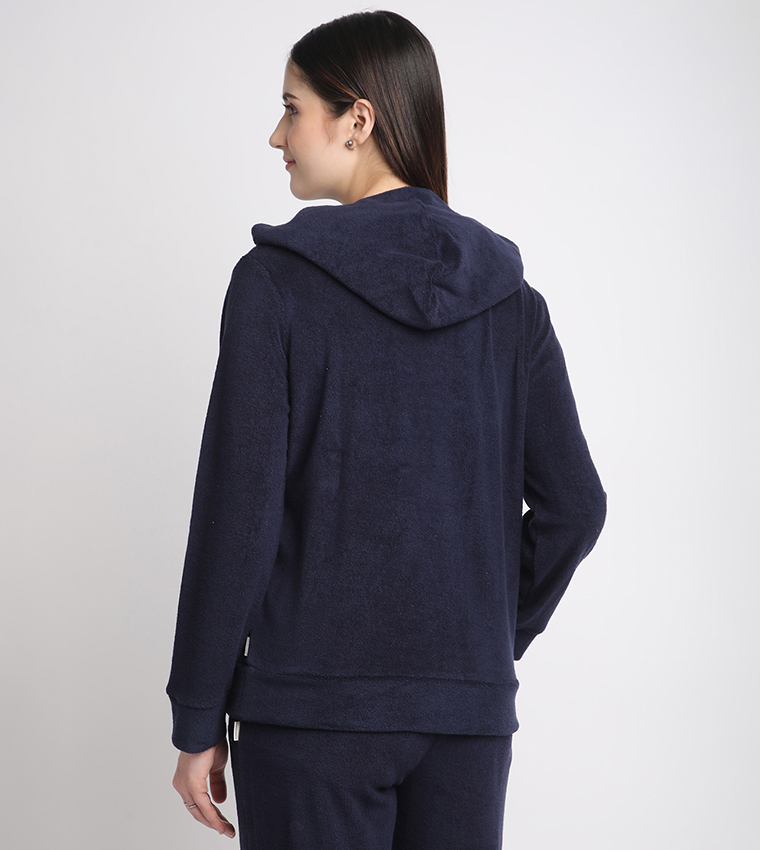 Logo Detail Long Sleeves Hoodie