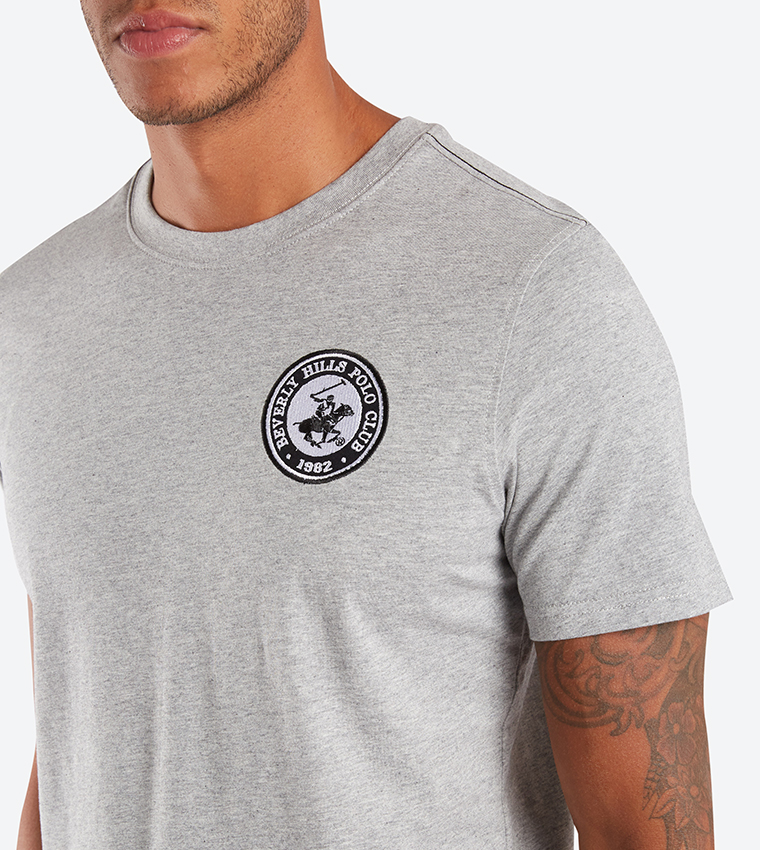 تي شيرت بلون رمادي