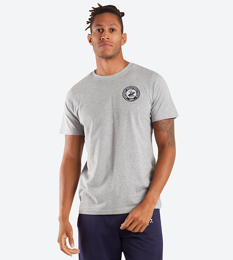 تي شيرت بلون رمادي