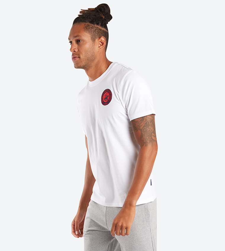 Short Sleeve Round Neck T-Shirt - White BP-M1395