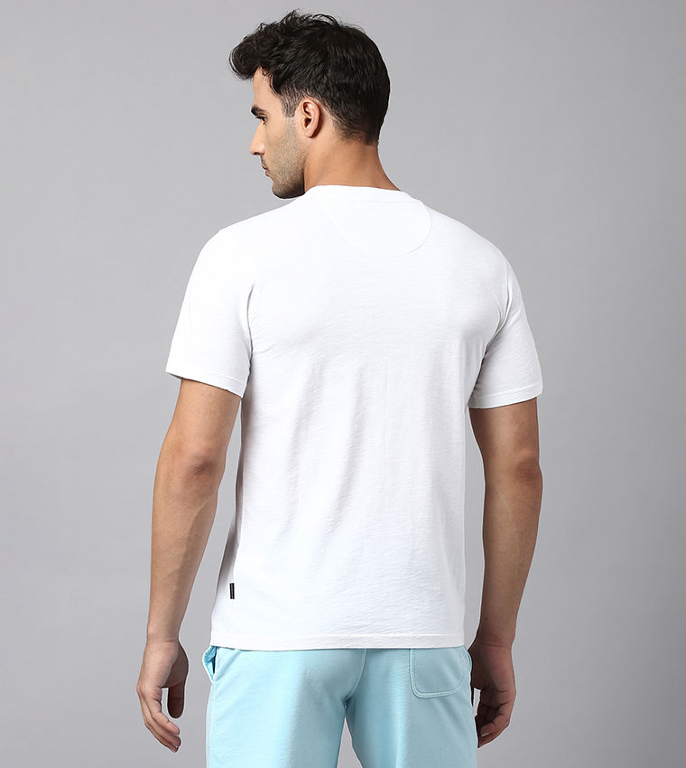 Classic Slub Knit Crew Neck T-Shirt