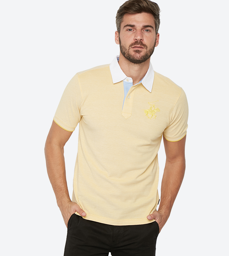 Polo shirt 2024 yellow bird logo