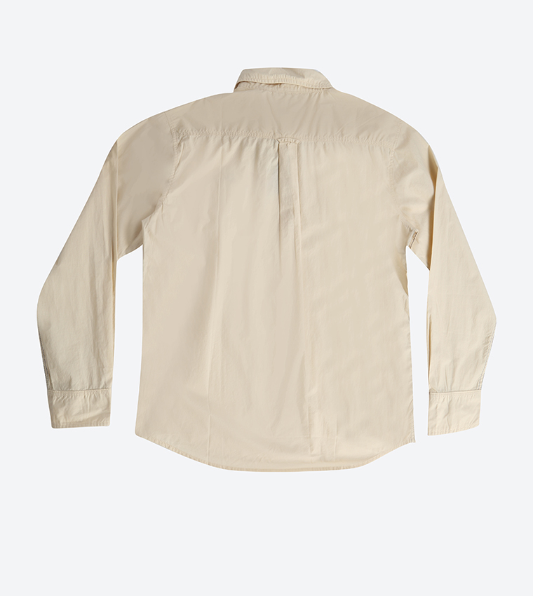 Classic Fit Long Sleeves Shirt - Off White BP M3315