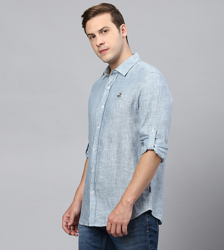 Louis Philippe T-Shirts : Buy Louis Philippe Blue T-shirt Online | Nykaa  Fashion