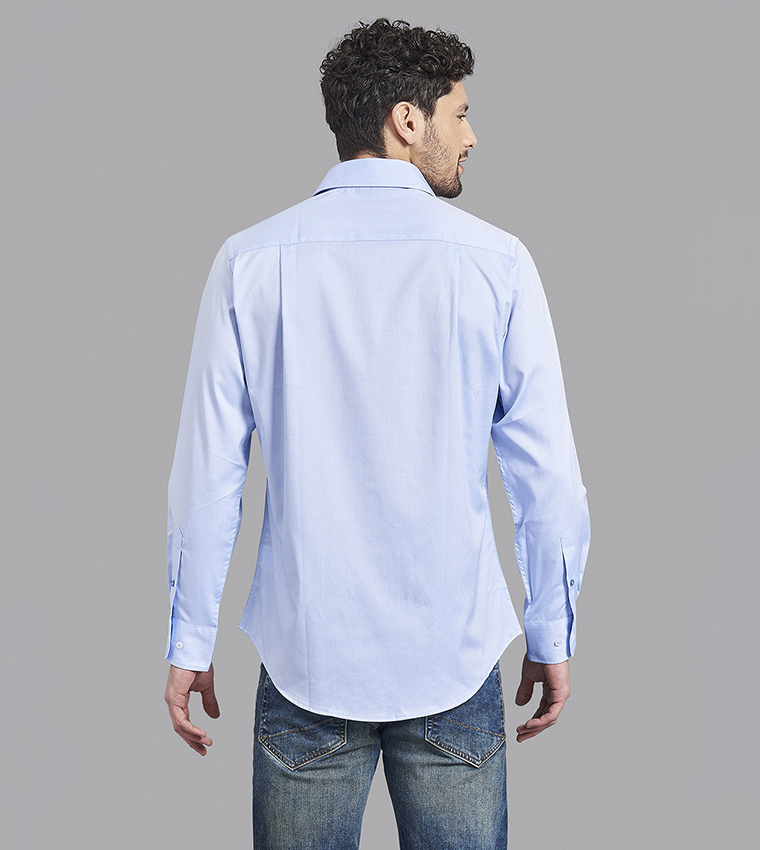 Ultra Fine Oxford Cloth Trim Fit Shirt
