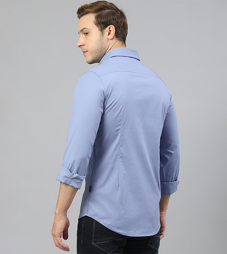 Logo Embroidered Long Sleeves Shirt