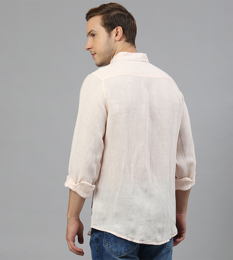 Logo Embroidered Long Sleeves Shirt
