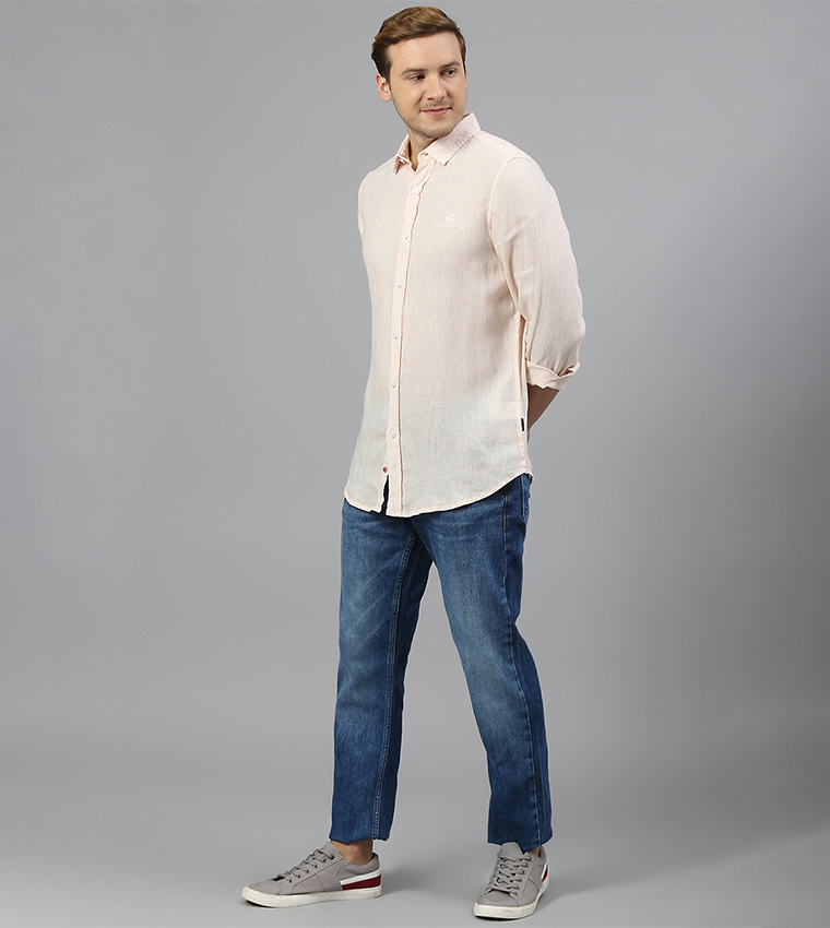 Logo Embroidered Long Sleeves Shirt