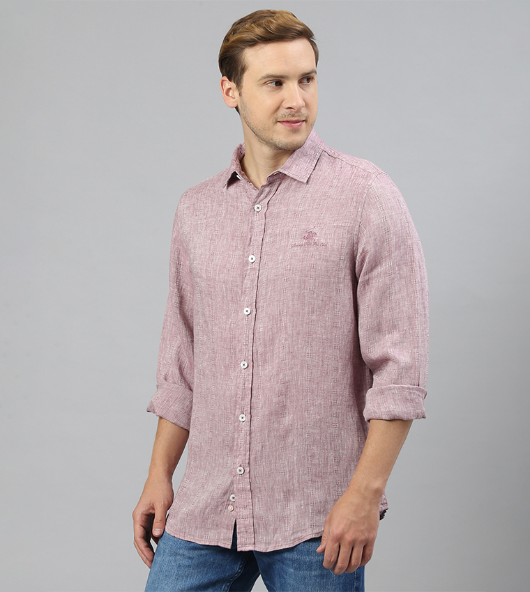 Logo Embroidered Long Sleeves Shirt