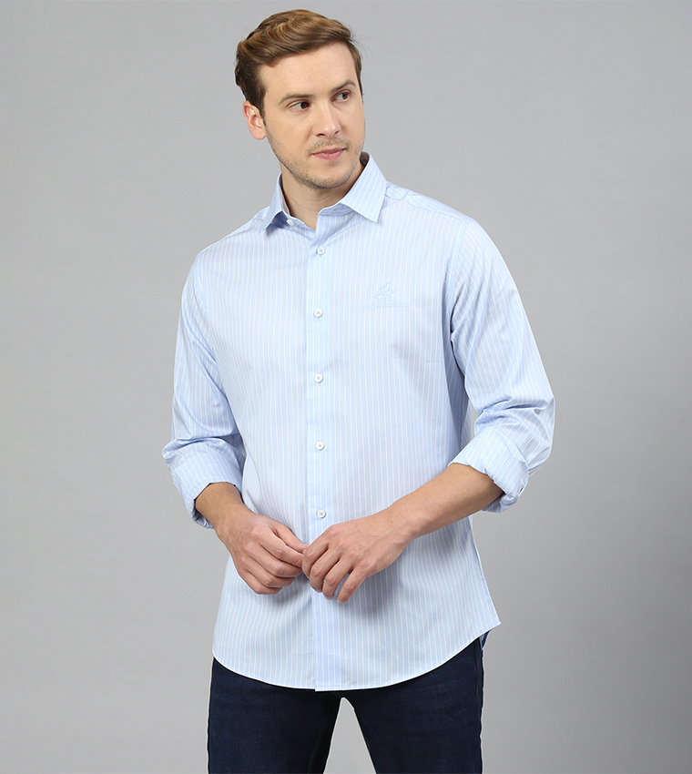 Polo formal shirts shop for men striped