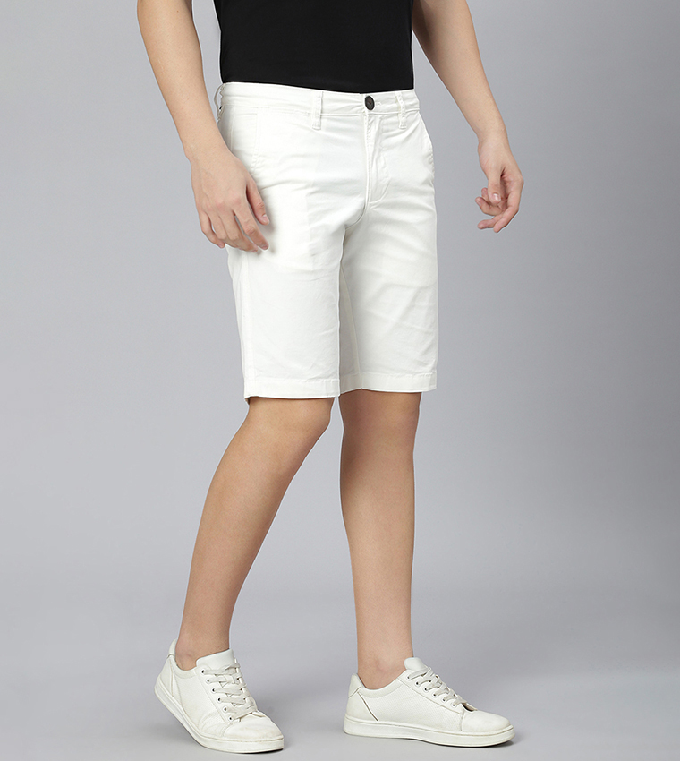 Solid Chino Shorts