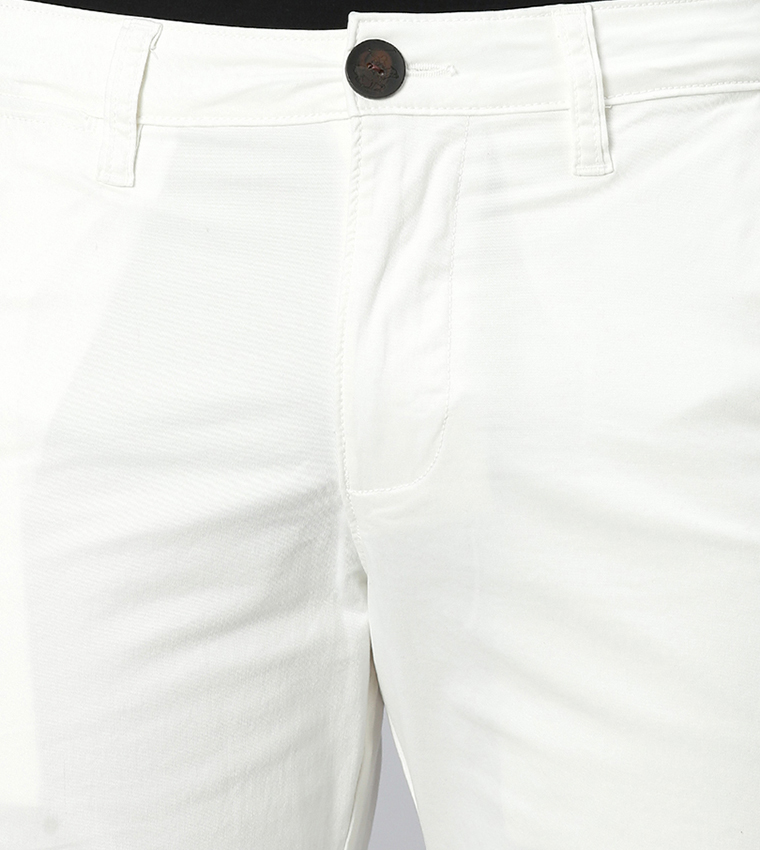 Solid Chino Shorts