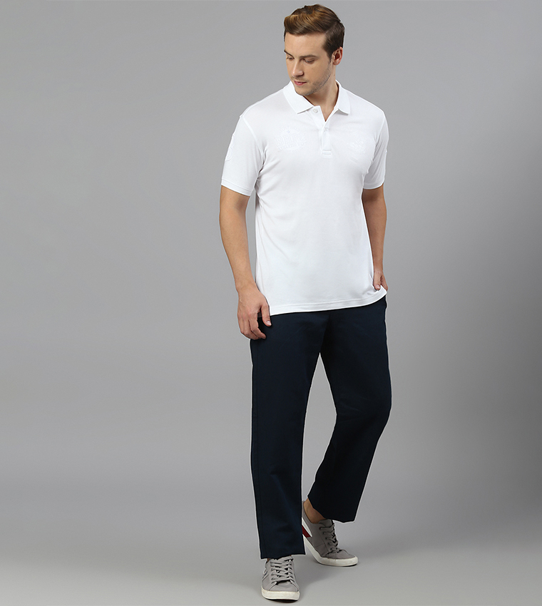 Button Closure Mid Rise Pants