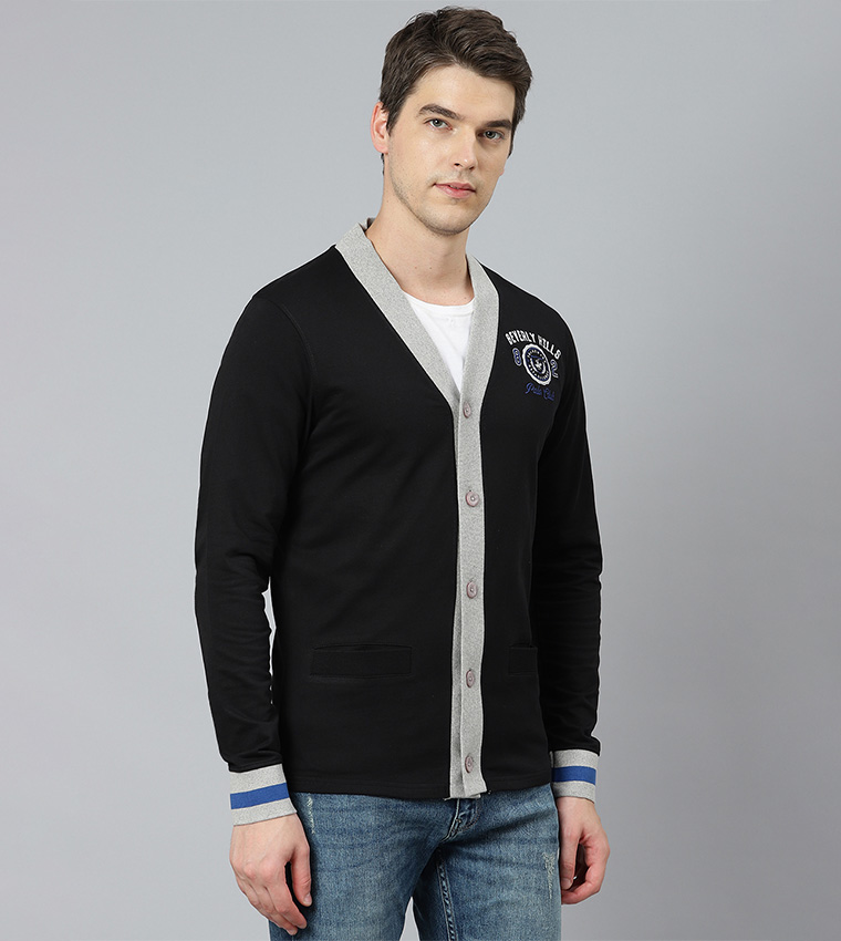 Embroidered Casual Cardigan
