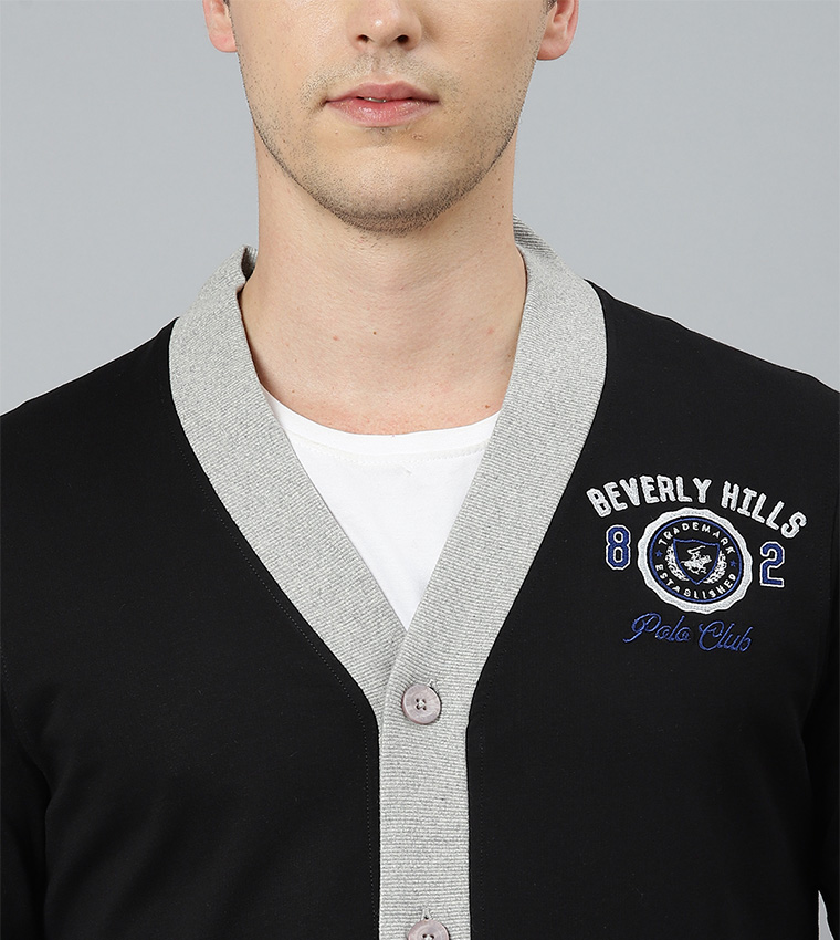 Embroidered Casual Cardigan