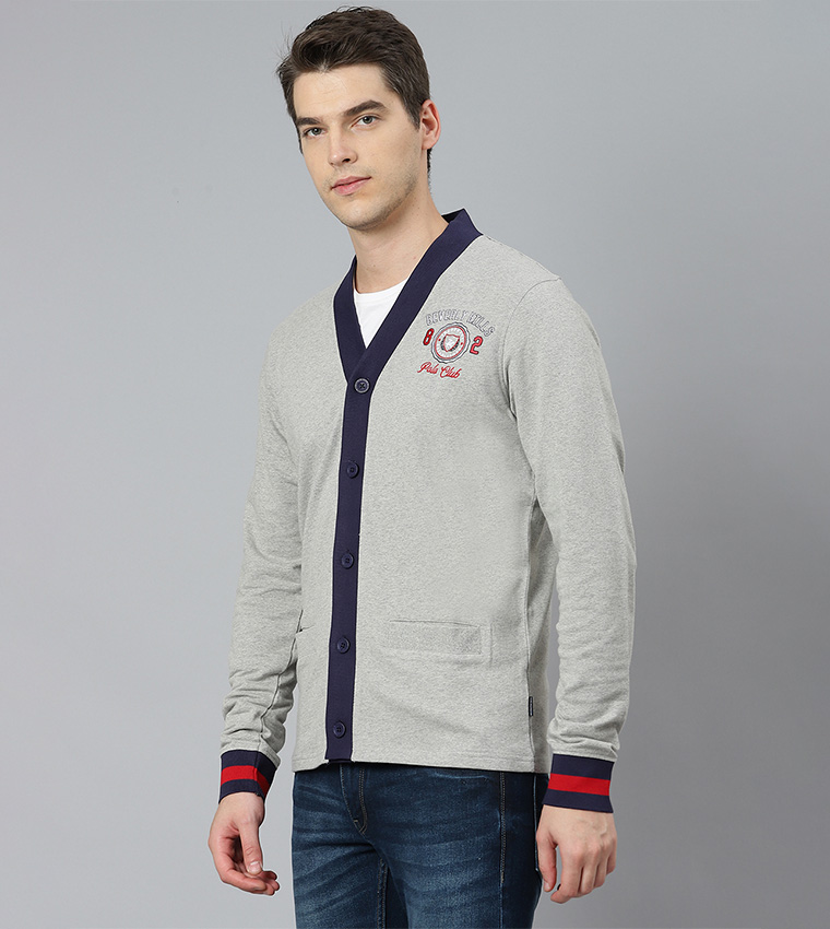 Embroidered Casual Cardigan