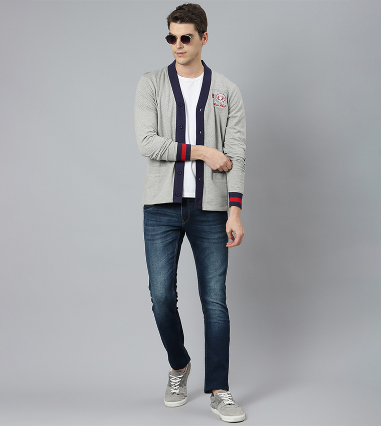 Embroidered Casual Cardigan