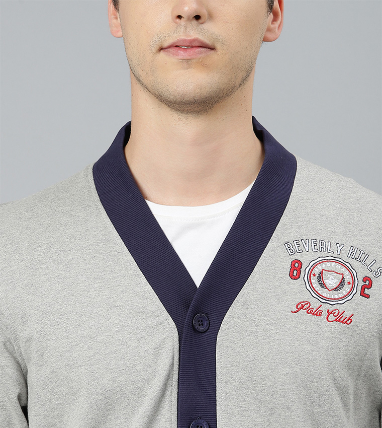 Embroidered Casual Cardigan