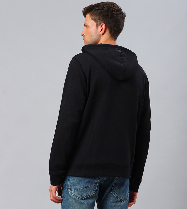 Logo Embroidered Classic Hooded Jacket