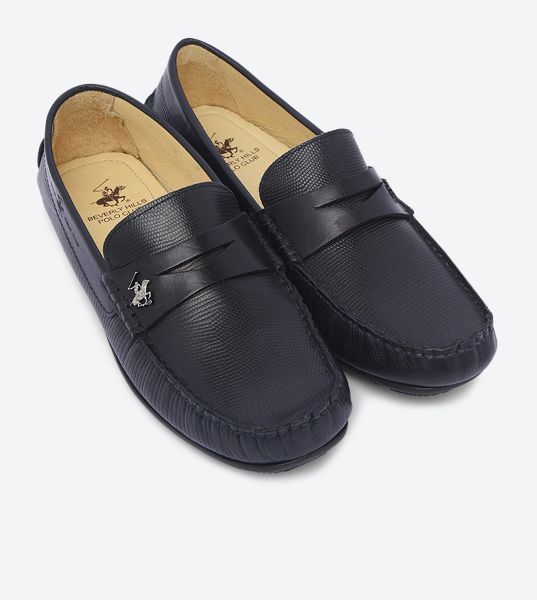 Black sales polo loafers