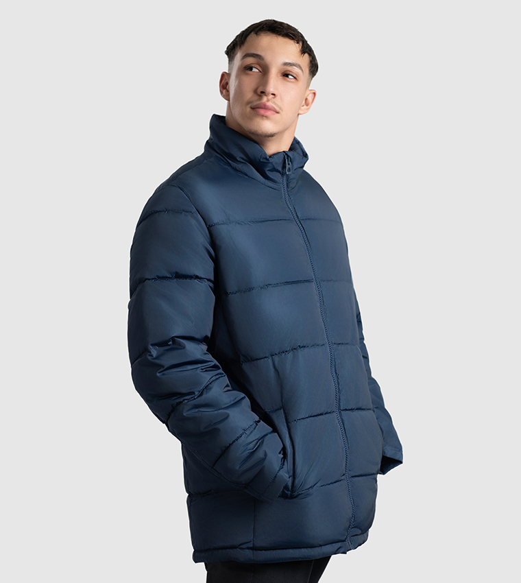Logo Badge Zip-Through Puffer Jacket