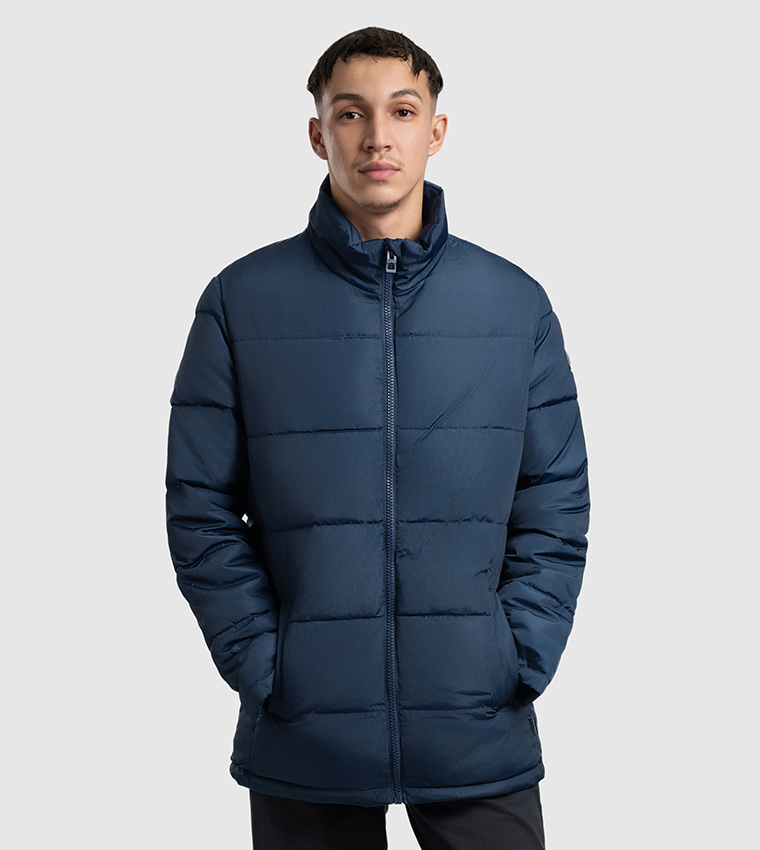 Logo Badge Zip-Through Puffer Jacket