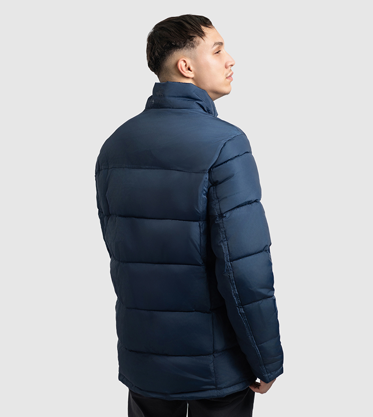 Logo Badge Zip-Through Puffer Jacket