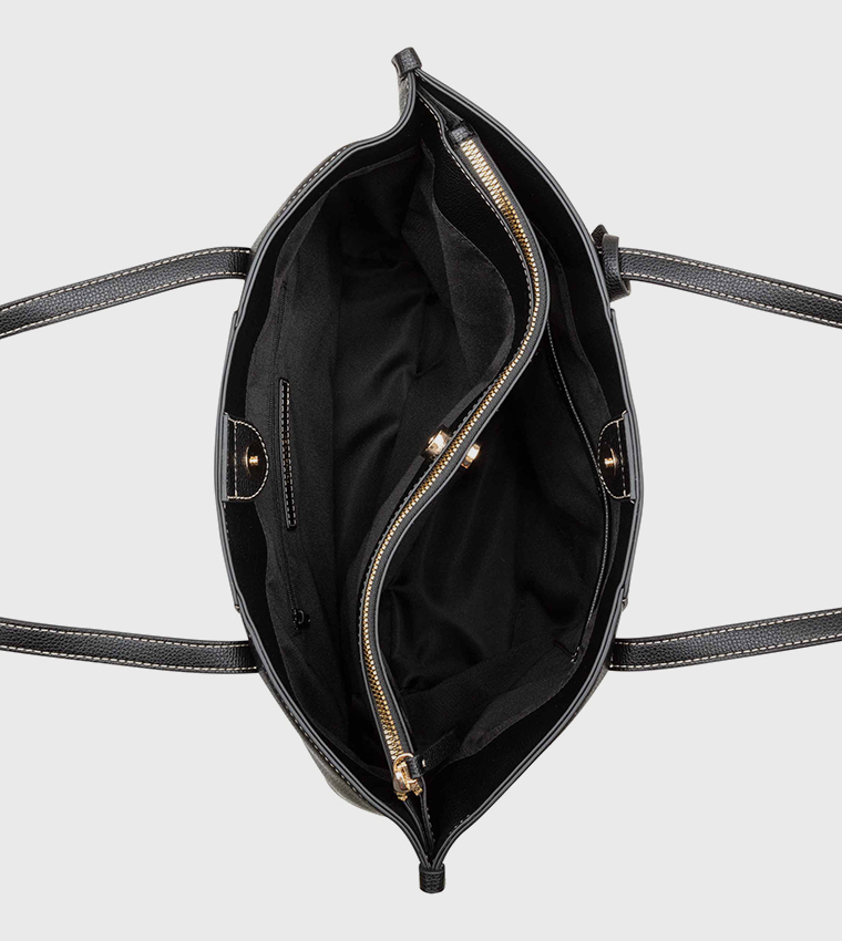 Contrast Stitch Tote Bag