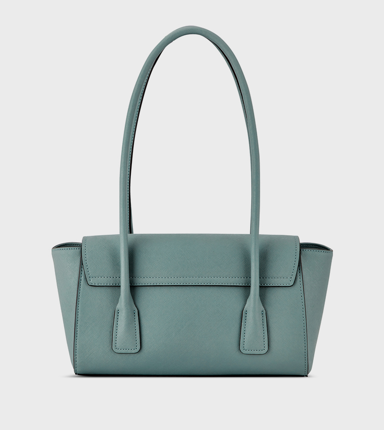 Textured Flap Shoulder Bag