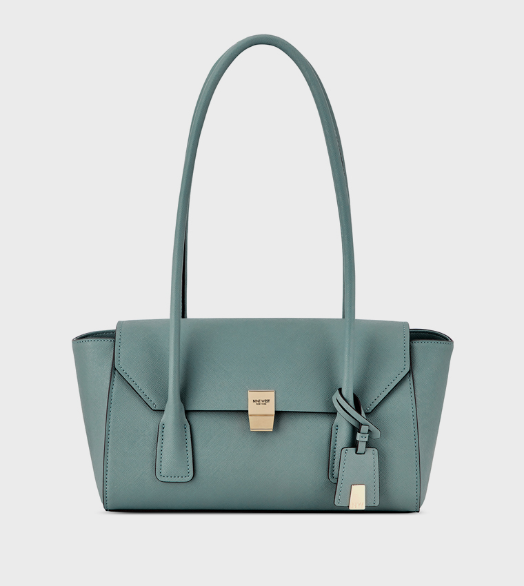 Textured Flap Shoulder Bag